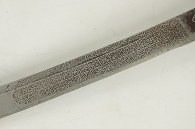 Lot 610 - A 19TH CENTURY INDO-PERSIAN STEEL TALWAR