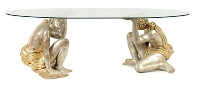 Lot 1454 - AN UNUSUAL 20TH CENTURY ITALIAN COFFEE TABLE