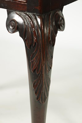 Lot 1331 - AN EARLY GEORGE III FIGURED MAHOGANY TEA TABLE POSSIBLY IRISH