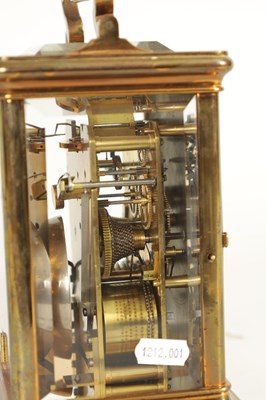 Lot 788 - JAMES McCABE, LONDON. A FINE MID 19TH CENTURY GIANT-SIZE ENGLISH DOUBLE FUSEE REPEATING CARRIAGE CLOCK