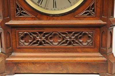 Lot 919 - G.J. WAGSTAFF, LONDON. A 19TH CENTURY WALNUT DOUBLE FUSEE BRACKET CLOCK