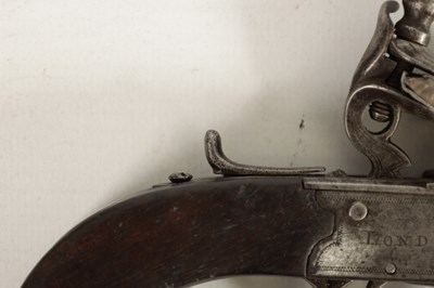 Lot 376 - A CASED PAIR OF EARLY 19TH CENTURY BOX-LOCK FLINTLOCK PISTOLS SIGNED ARCHER, LONDON