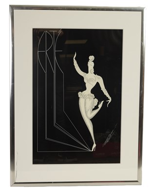 Lot 682 - ERTE. A LARGE ART DECO STYLE SIGNED SERIGRAPH