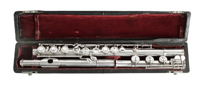 Lot 648h - A SWISS SILVER-PLATED FLUTE BY HUG & CO. ZURICH