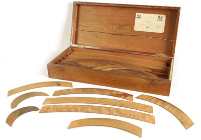 Lot 519 - A CASED SET OF SURVEYORS RAILWAY CURVES BY STANLEY, LONDON