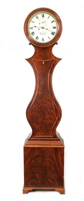 Lot 810 - WILLIAM McFERRAN. MANCHESTER. A LYRE SHAPED FIGURED MAHOGANY DOMESTIC REGULATOR CLOCK