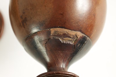 Lot 1139 - A COLLECTION OF SIX LATE 18TH CENTURY CARVED COCONUT AND TREEN WARE CUPS