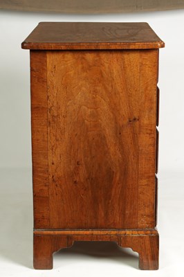 Lot 917 - AN EARLY 18TH CENTURY FIGURED WALNUT CHEST OF DRAWERS OF SMALL SIZE