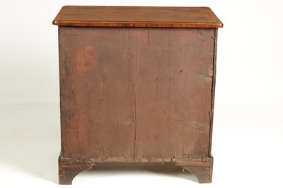 Lot 917 - AN EARLY 18TH CENTURY FIGURED WALNUT CHEST OF DRAWERS OF SMALL SIZE