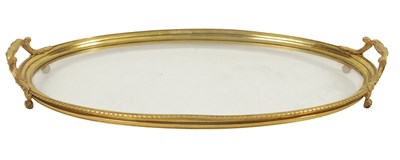 Lot 575 - P. SORMANI, PARIS. A FINE 19TH CENTURY ORMOLU OVAL TRAY