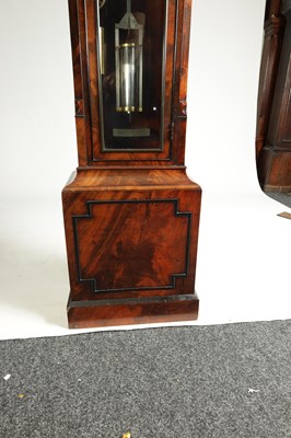 Lot 839 - J. FLETCHER, LONDON. A FINE REGENCY FIGURED MAHOGANY REGULATOR LONGCASE CLOCK