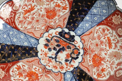 Lot 274 - THREE LATE 19TH CENTURY IMARI SHALLOW DISHES