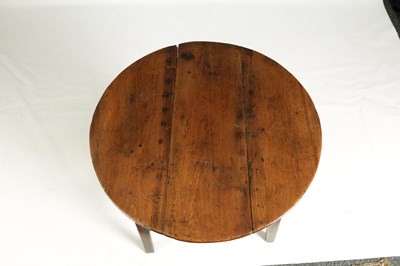 Lot 1042 - AN UNUSUAL 18TH CENTURY ELM CRICKET TABLE