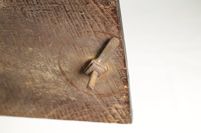 Lot 1042 - AN UNUSUAL 18TH CENTURY ELM CRICKET TABLE