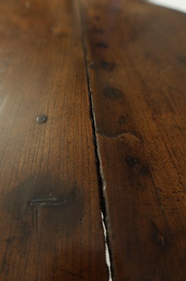 Lot 1042 - AN UNUSUAL 18TH CENTURY ELM CRICKET TABLE