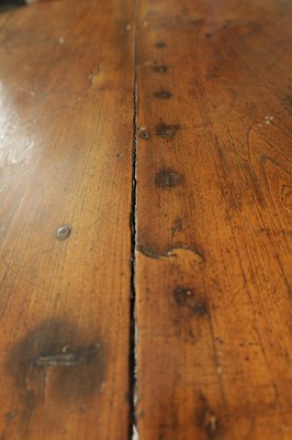 Lot 1042 - AN UNUSUAL 18TH CENTURY ELM CRICKET TABLE