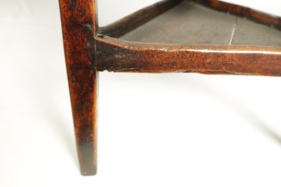 Lot 1042 - AN UNUSUAL 18TH CENTURY ELM CRICKET TABLE