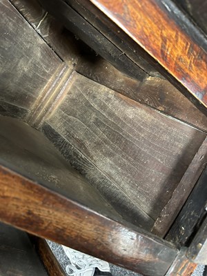 Lot 1042 - AN UNUSUAL 18TH CENTURY ELM CRICKET TABLE