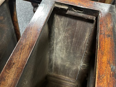 Lot 1042 - AN UNUSUAL 18TH CENTURY ELM CRICKET TABLE