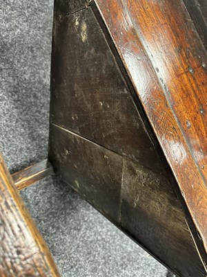 Lot 1042 - AN UNUSUAL 18TH CENTURY ELM CRICKET TABLE