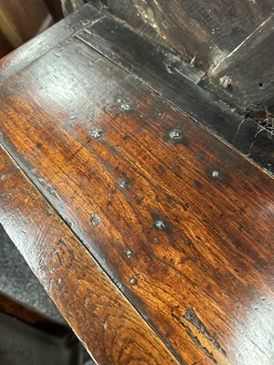 Lot 1042 - AN UNUSUAL 18TH CENTURY ELM CRICKET TABLE