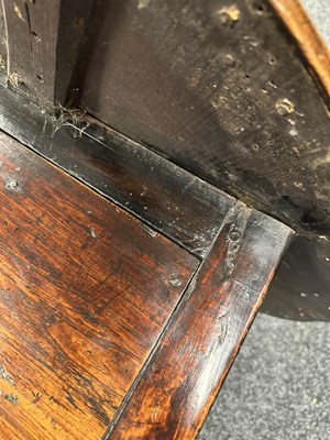 Lot 1042 - AN UNUSUAL 18TH CENTURY ELM CRICKET TABLE