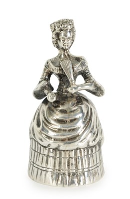 Lot 269 - AN EWDARD VII CONTINENTAL SILVER TABLE BELL