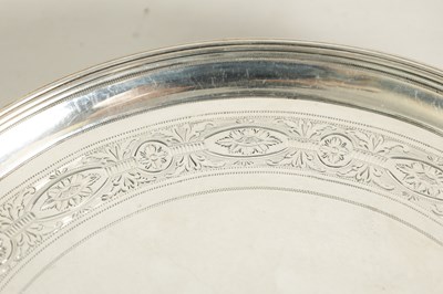 Lot 321 - A GEORGE III SILVER SALVER