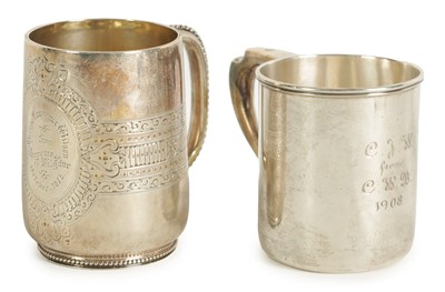 Lot 262 - A VICTORIAN SILVER HALF PINT MUG