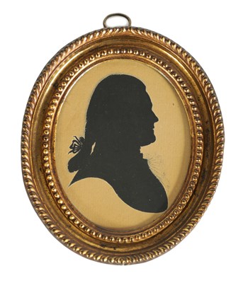 Lot 725 - AN EARLY 19TH CENTURY SILHOUETTE ON CARD OF THOMAS GOOD looking dexter