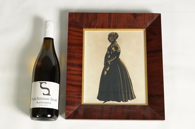 Lot 713 - HENRY ALBERT FRITH A MID 19TH CENTURY FULL LENGTH SILHOUETTE PORTRAIT ON CARD