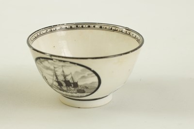 Lot 76 - AN 18TH CENTURY CREAMWARE TEA BOWL