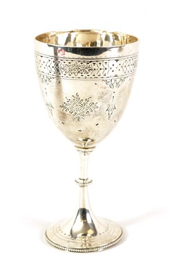 Lot 303 - A VICTORIAN SILVER CUP