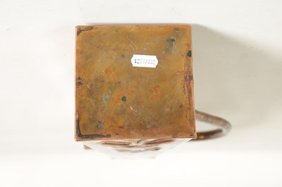 Lot 570 - AN ARTS AND CRAFTS COPPER JUG ATT. TO J & F POOL OF HAYLE