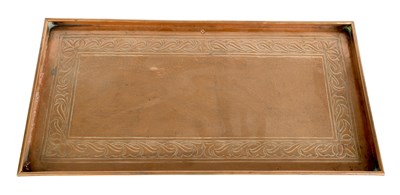 Lot 566 - AN ARTS AND CRAFTS KESWICK SCHOOL COPPER TRAY