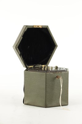 Lot 640 - A LATE 19TH CENTURY NICKEL BUTTONED CONCERTINA PROBABLY BY WHEATSTONE, No. 236