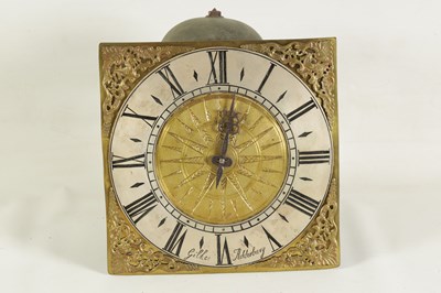 Lot 861 - GILKES, ADDERBURY. AN EARLY 18TH CENTURY HOOK AND SPIKE WALL CLOCK