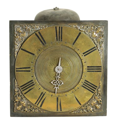 Lot 829 - AN EARLY 18TH CENTURY HOOK AND SPIKE WALL CLOCK