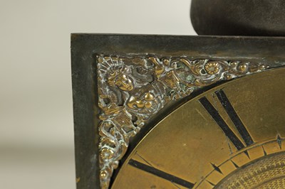 Lot 829 - AN EARLY 18TH CENTURY HOOK AND SPIKE WALL CLOCK