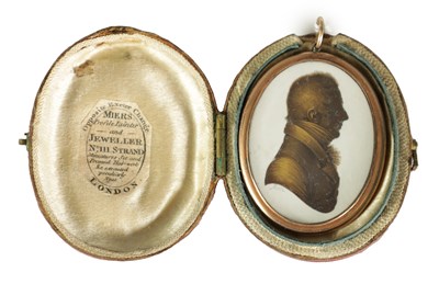 Lot 664 - MIERS-A LATE 18TH CENTURY MINIATURE OVAL BUST PORTRAIT ON PLASTER OF A GENTLEMAN