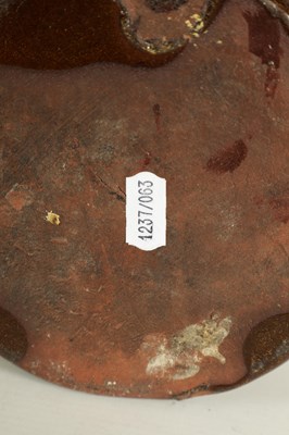 Lot 72 - A 19TH-CENTURY BROWN SLIP GLAZE TERRACOTTA SALT PIG OF LARGE SIZE