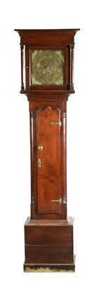 Lot 822 - RICHARD BULLOCK, ELLSMERE No. 528. A GEORGE II OAK 30-HOUR LONGCASE CLOCK