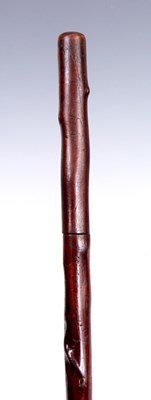 Lot 302 - A LATE 19th CENTURY HOLLY SWORD STICK with...