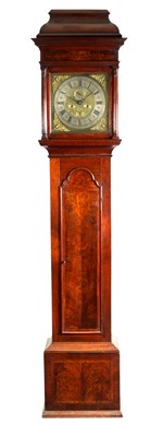 Lot 851 - WILLIAM NICHOLSON, WHITEHAVEN. A GEORGE II WALNUT EIGHT-DAY LONGCASE CLOCK