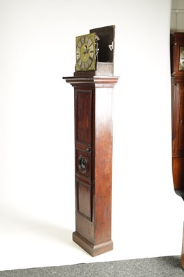 Lot 823 - JOHN OGDEN, DARLINGTON. A RARE LATE 17TH CENTURY OAK “COFFIN" CASE 30-HOUR PENNY MOON LONGCASE CLOCK