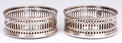 Lot 308 - A PAIR OF GEORGE III SHEFFIELD PLATE WINE...