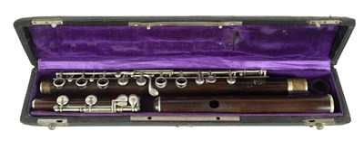 Lot 648w - A CONICAL WOOD FLUTE BY J.M. BURGER, STRASSBURG.