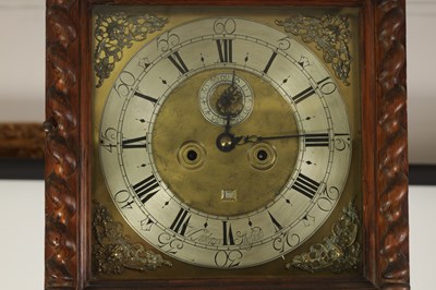 Lot 787 - WILLIAM ATKINSON, SHEFFIELD. AN UNUSUAL EARLY 18TH CENTURY EIGHT-DAY LONGCASE CLOCK