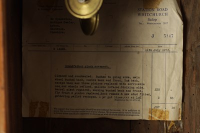 Lot 787 - WILLIAM ATKINSON, SHEFFIELD. AN UNUSUAL EARLY 18TH CENTURY EIGHT-DAY LONGCASE CLOCK