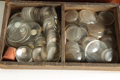 Lot 212 - A MASSIVE COLLECTION OF POCKET WATCH GLASSES AND PERSPEX EXAMPLES OF VARYING SIZES AND CALIBER